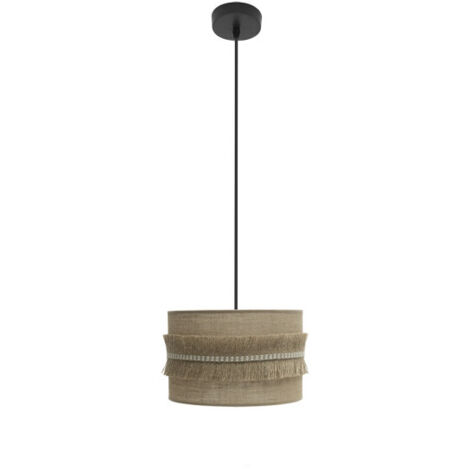 FABRILAMP Lampara Colgante De La Serie Kala Rustica Acabado Beige De