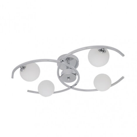 FABRILAMP  Lampara De Techo De 4 Luces Modelo Conil Color Cromo