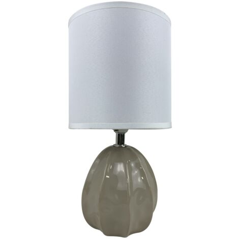 FABRILAMP Lampara Estela 2xe14 Blanca Regx41x13 Cm C/cristal Tallado Transparente