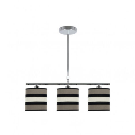 FABRILAMP Lampara lineal de 3 luces modelo Karla Topo/beis
