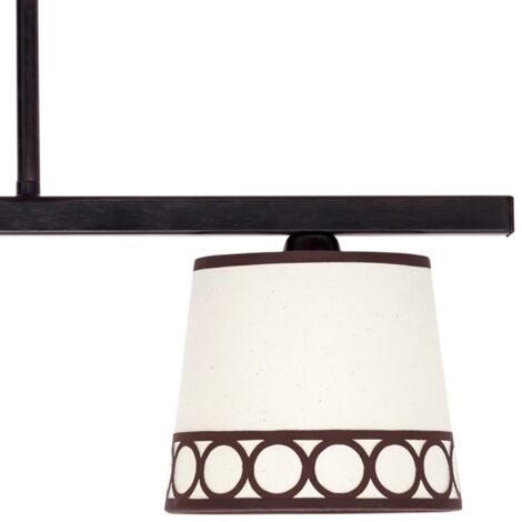 FABRILAMP Lampara Modelo Dalia De 2xe14 Beige/Marron De