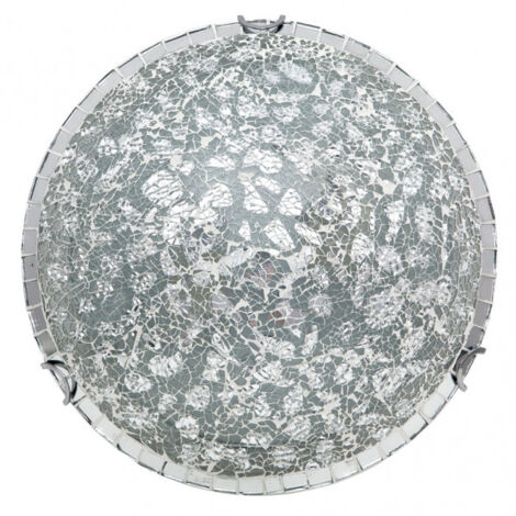 FABRILAMP Lampara Plafon de 3 luces modelo Tenor color Cromo Mosaico