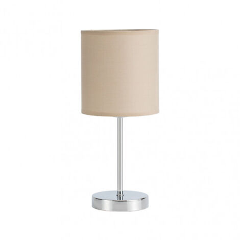FABRILAMP Lampara Sobremesa Con pantalla Beis modelo Chanza