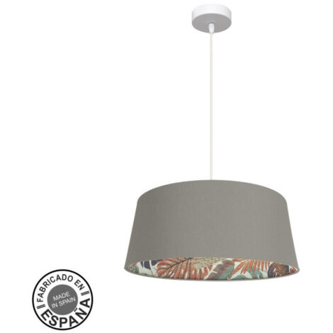 FABRILAMP Lampe de Deckenpendellampe 50d Tunez 1xe27 Weiß/topo-mustered