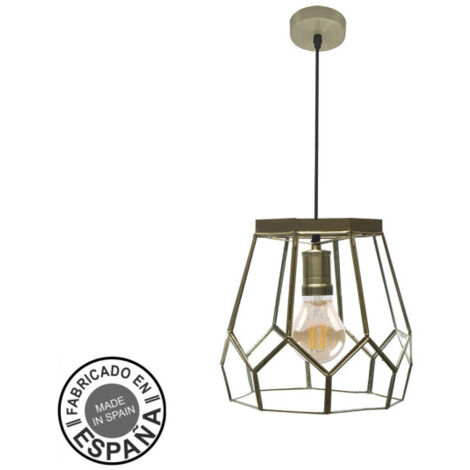 FABRILAMP Lampe de Deckenstativ Lente Large 1xe27 Leder