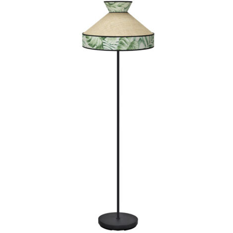 FABRILAMP Lampe de lampadaire Constantinople 1xe27 Beige/vert 40d