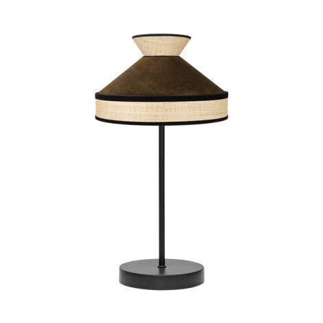 FABRILAMP Lampe de table avec finition brune Modèle Fabrizio
