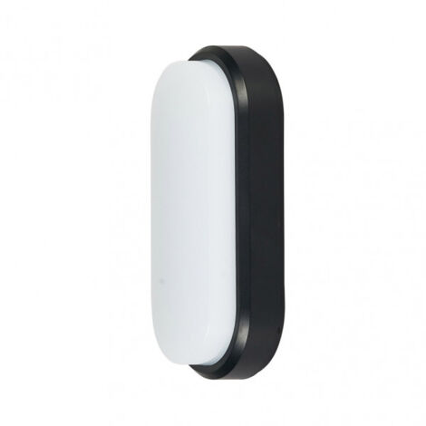 FABRILAMP Lampe murale de outdoor de 12w model Yucatan Oval Ip65 Black