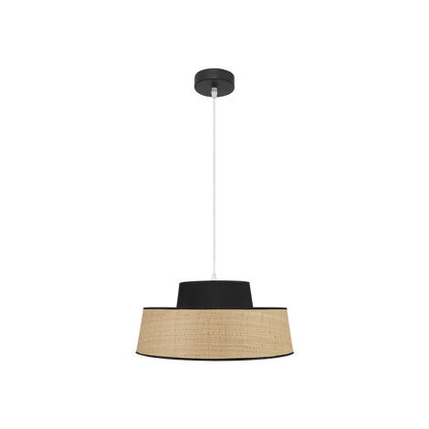 FABRILAMP Lampe suspendue 1xE27 modèle Jia Naturel/noir Dimmable