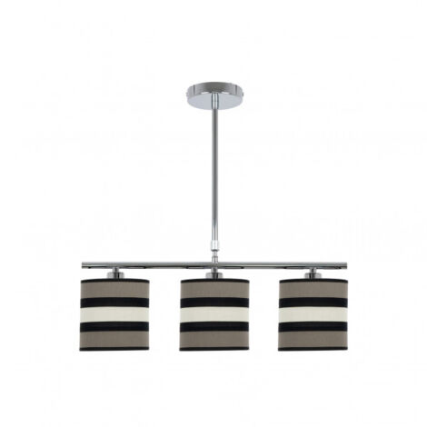 FABRILAMP Lineare Leuchte de 3 Leuchten Modell Karla Taupe/Beige