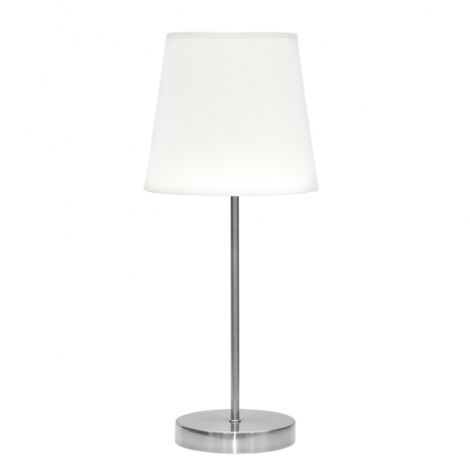 FABRILAMP Maldivas Tischleuchte 1xe14 Nickel/weiß 20d