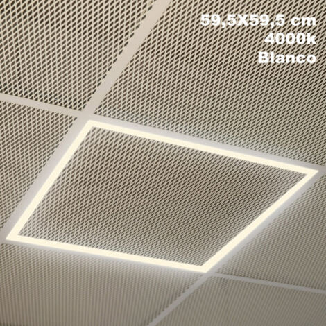 FABRILAMP Marco Panel Led 48w 4000k Lorenzo 1,5x59,5x59,5 Cm Aluminio 4400lm Corte 57,5x57,5 Cm