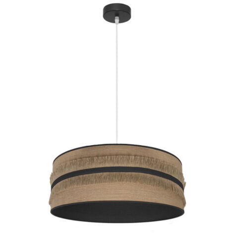 FABRILAMP Natalia Anhänger 1xe27 Schwarz/sac-schwarz Regx50x50 Cm