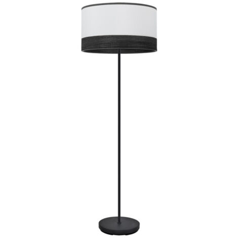 FABRILAMP Olga 1xe27 Schwarz/weiß-schwarz-verrückt.schwarz 162x40x40 Cm Wohnzimmer Boden