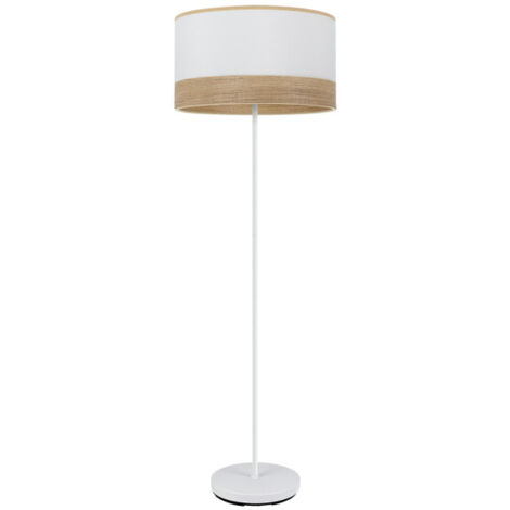 FABRILAMP Olga 1xe27 White/white-white-mad.clara 162x40x40 Cm Living Room Floor