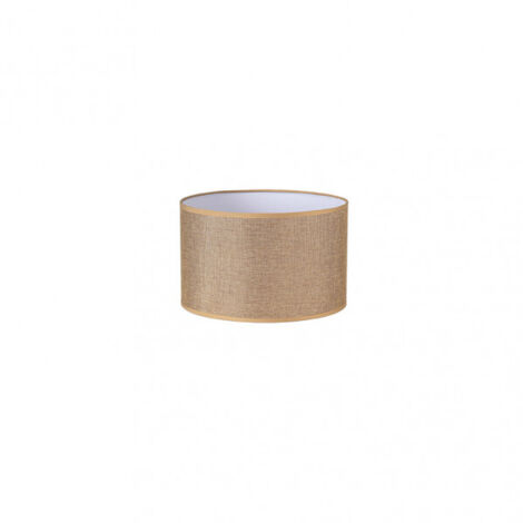 FABRILAMP - Pantalla Cilindrica Jin E27 Marron 22DX22dx15h Cm Tejido Saco-yute - FAB 176232202