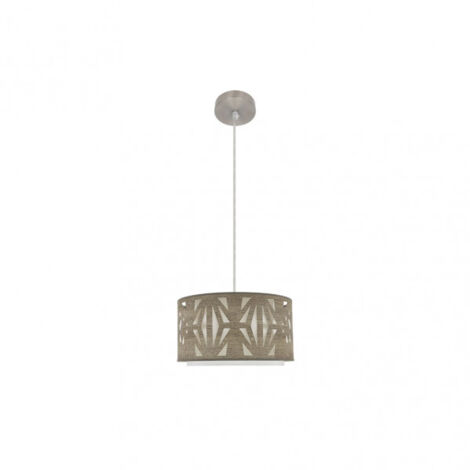 FABRILAMP Paralume a sospensione grigio Katerina 1luz xe27