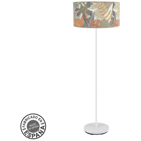 FABRILAMP Pavimento De Soggiorno Etiopia 1xe27 Bianco/Stampato 164x40x40cm