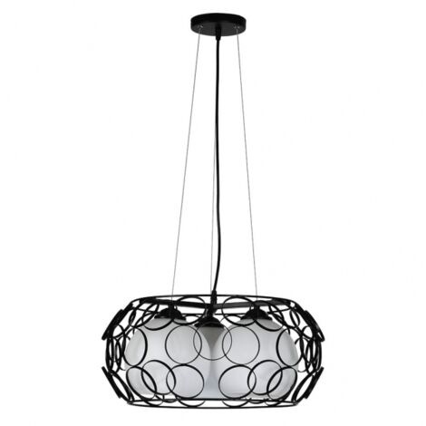 FABRILAMP Peregrino Pendelleuchte 3xE27 Schwarz 45d