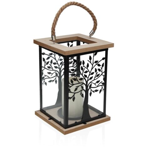 FABRILAMP Pie De Salon Armonia 1xe27 1xe14 Plata-madera Negra C/lector 155x40x40 Cm