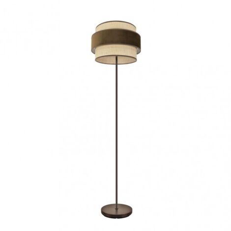 FABRILAMP Pie De Salon Reyes 1xe27 Marron/natural-marron 160x40x40cm