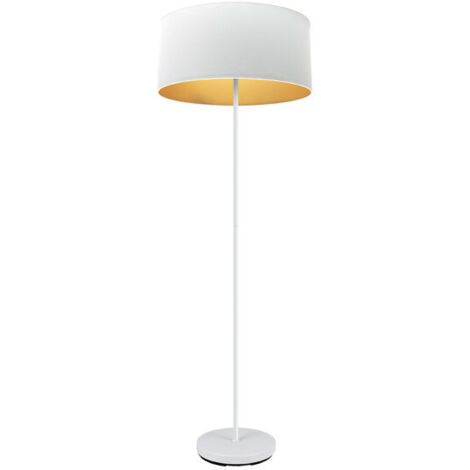 FABRILAMP Pie Salon Anuska 1xe27 Blanco/blanco-oro 162x40x40 Cm