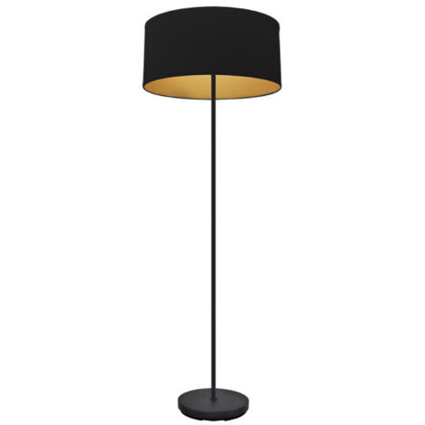 FABRILAMP Pie Salon Anuska 1xe27 Negro/negro-oro 162x40x40 Cm