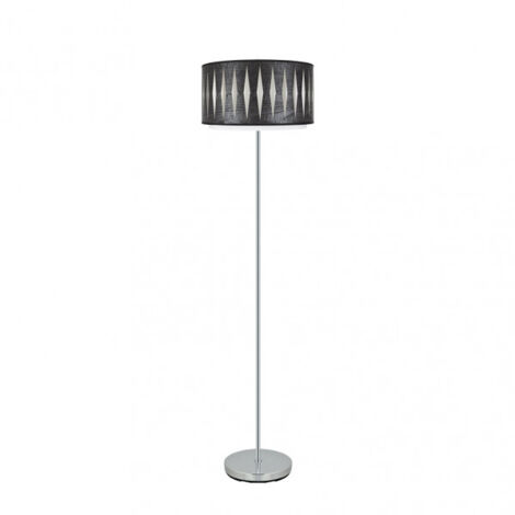 FABRILAMP Pie Salon con paralume nero, modello Alexandra