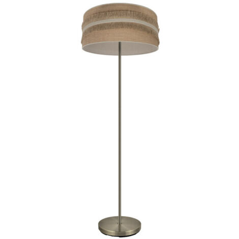 FABRILAMP Pie Salon Natalia 1xe27 Cuero/saco-beis 164x40x40 Cm