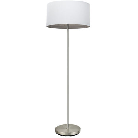 FABRILAMP Pie Salon Tatiana 1xe27 Niquel/blanco-mad.Gris 162x40x40 Cm