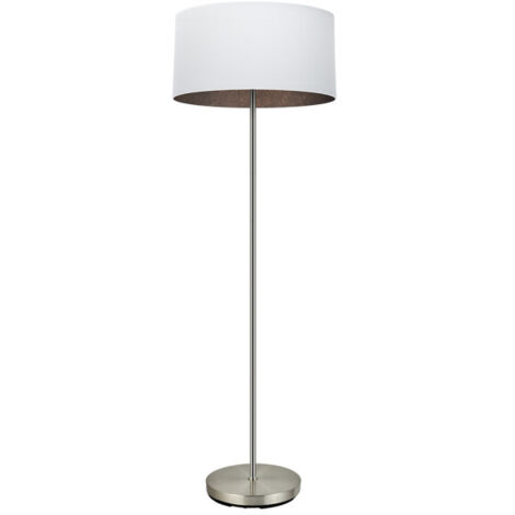 FABRILAMP Pie Salon Tatiana 1xe27 Niquel/blanco-oxido 162x40x40 Cm
