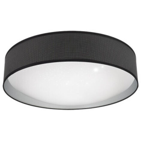 FABRILAMP Plafon 72w Anastasia Negro/plata 5616lm 15x49x49 Cm 3000-4000-6500k