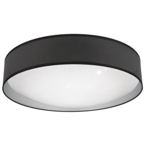 FABRILAMP Plafon 96w Anastasia Negro/plata 7488lm 17x59x59 Cm 3000-4000-6500k