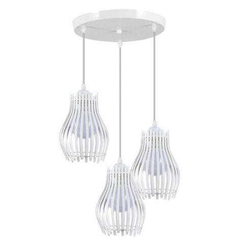FABRILAMP Plafon Ragusa Blanco 3xe27 Regx36x36cm