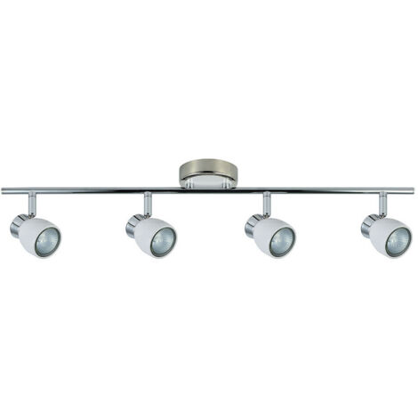 FABRILAMP  Regleta Baño Modelo Chaco Blanco-cromo 4 Focos