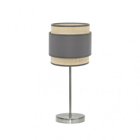 FABRILAMP Sobremesa 1luz x E14 modelo Kandy Natural/gris