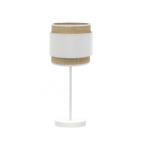 FABRILAMP Sobremesa blanco/natural mmodelo Kandy 1xE14 Natural
