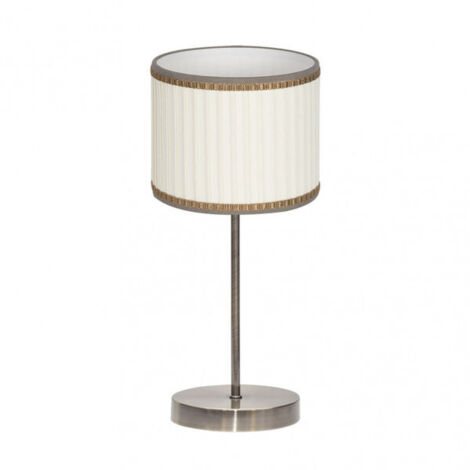 FABRILAMP Sobremesa con pantalla modelo SOPRANO Cuero/beis