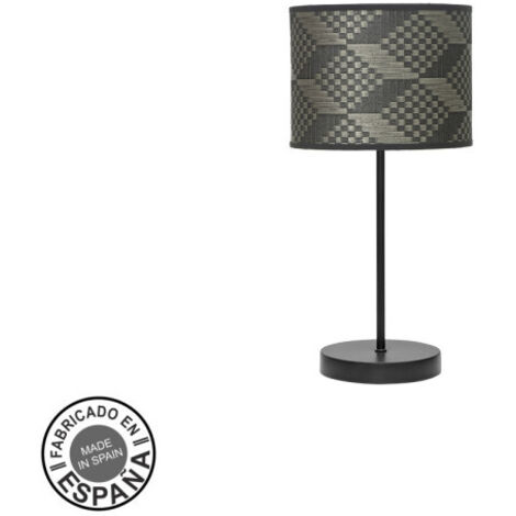 FABRILAMP Tischleuchte de Moda 1xe14 Schwarz/Tetris Grau