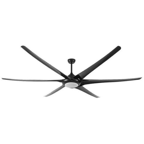 FABRILAMP Ventilador 30w Dc Moncayo Negro 6 Aspas 6 Velocidades 254d C/remoto Memoria 3 Temperaturas 2850 Lm
