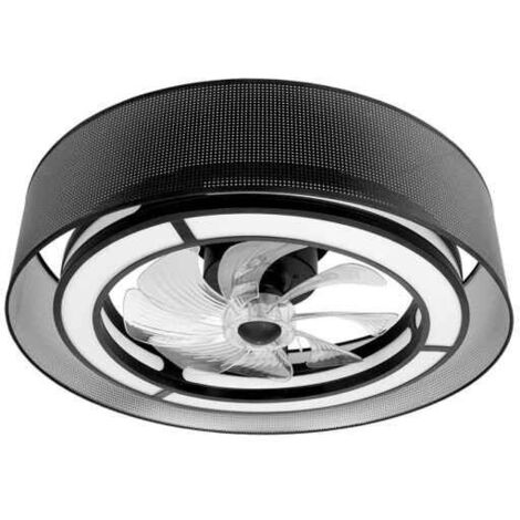 FABRILAMP Ventilador Dc 58w Anastasia Negro/plata 8 Aspas 60d 5900lm 6 Vel. 3 Colores Remoto,memoria,temporizador