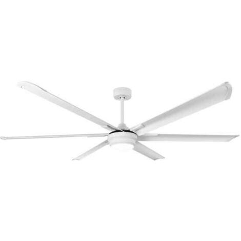 FABRILAMP Ventilador Dc Marea 30w Blanco 6 Aspas Aluminio 198d 6vel. 3 Colores 3250lm Remoto,memoria,temporizador