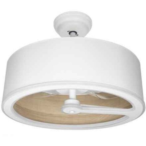 FABRILAMP Ventilador Dc Tatiana 110w Blanco/mad.Clara 3 Aspas 62d 3000-4000-6000k 9350lm Remoto,memoria,temporizador