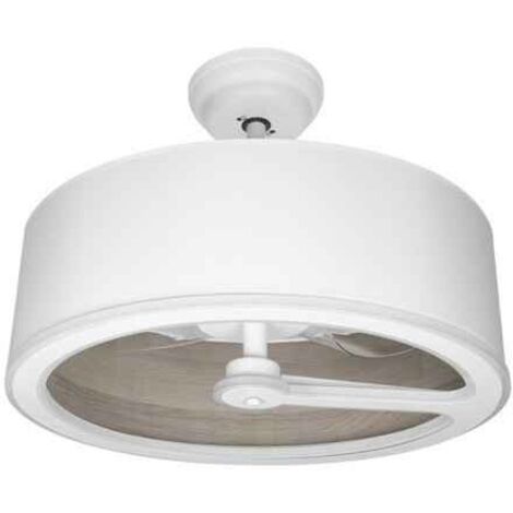 FABRILAMP Ventilador Dc Tatiana 110w Blanco/mad.Gris 3 Aspas 62d 3000-4000-6000k 9350lm Remoto,memoria,temporizador