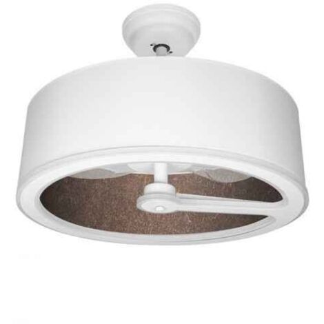 FABRILAMP Ventilador Dc Tatiana 110w Blanco/oxido 3 Aspas 62d 3000-4000-6000k 9350lm Remoto,memoria,temporizador
