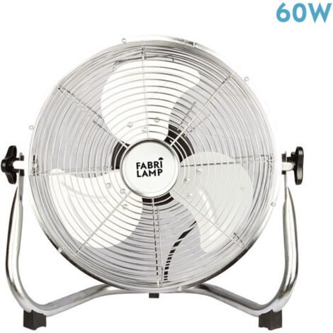 FABRILAMP Ventilateur industriel Libis 60w Chrome 40d 3 Speed 44x48,5x27,5 Cm