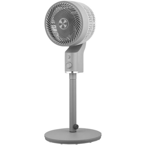 FABRILAMP Ventilator De Pie Talamo Grau/Chrom 50w 3vel Regx33x33cm Oszillierend Fest Und Drehend