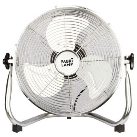 FABRILAMP Ventilatore industriale Libis 60w Cromo 40d 3 Velocità 44x48,5x27,5 Cm
