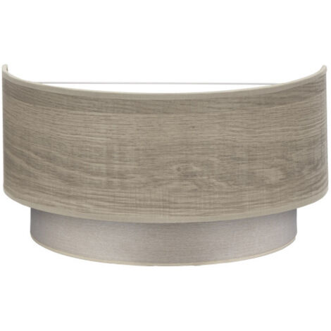 FABRILAMP Wandleuchte Tania 1xe27 Holz Grau 15x30x16 Cm