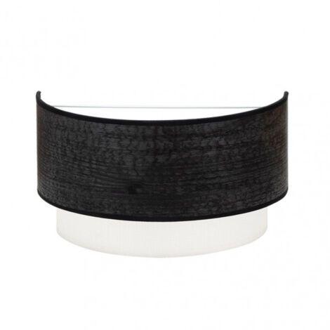 FABRILAMPFABRILAMP Wandleuchte de Wandleuchte Myriam in Schwarz Holzfarbe